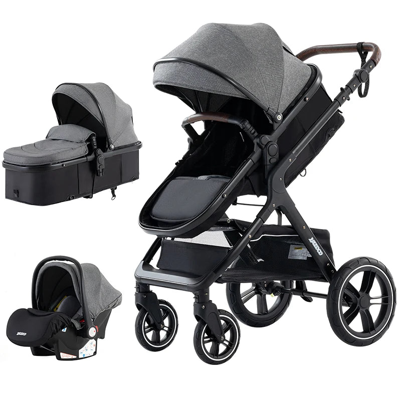 Carrito Bebe "Evolve 3-en-1"	Durabilidad y Evolución (0-4 años)