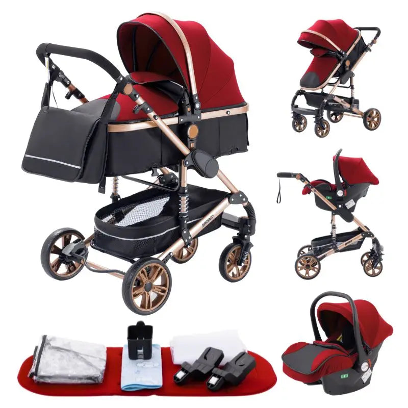 Carrito Bebe "Evolve 3-en-1"	Durabilidad y Evolución (0-4 años)